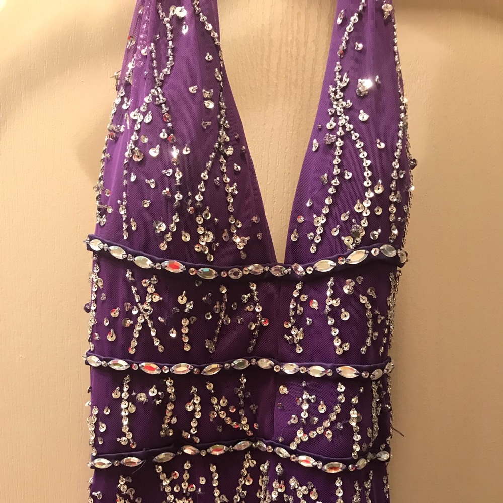Purple dress with sequin- perfect for prom/banquet